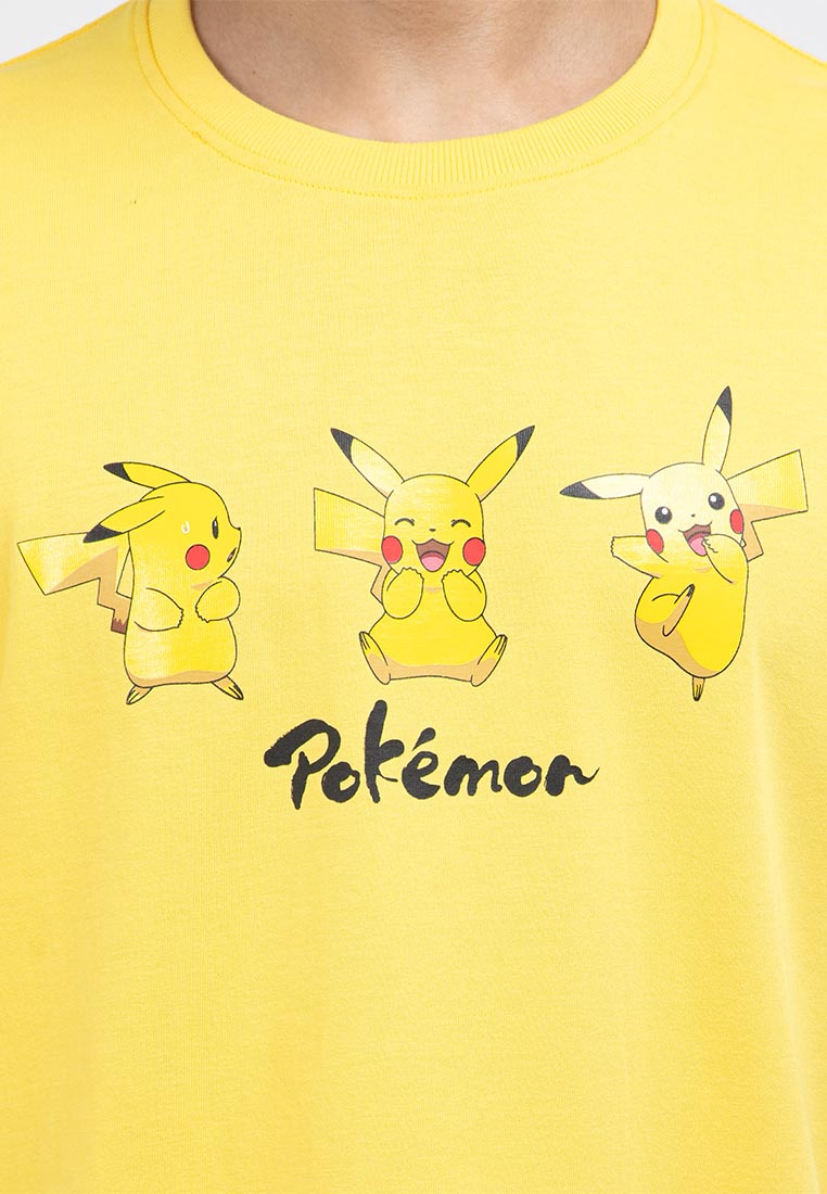 Forest Men Pokémon Heavy Weight Cotton Boxy-Cut Round Neck T Shirt Men | Baju T shirt Lelaki - FP21004