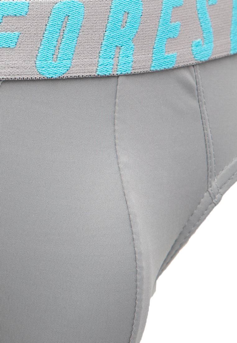 (3 Pcs) Forest Men Brief MicroFibre Spandex Men Underwear Assorted Colours - FUD0094M
