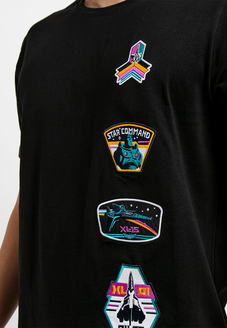 Forest x Disney Pixar Lightyear 2022 Embroidered Badge Round Neck Tee Men | Baju T shirt Lelaki - FW20036