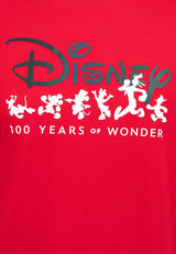 Forest x Disney 100 Year of Wonder Mickey Round Neck Tee Men Family Tee | Baju T shirt Lelaki - FW20058