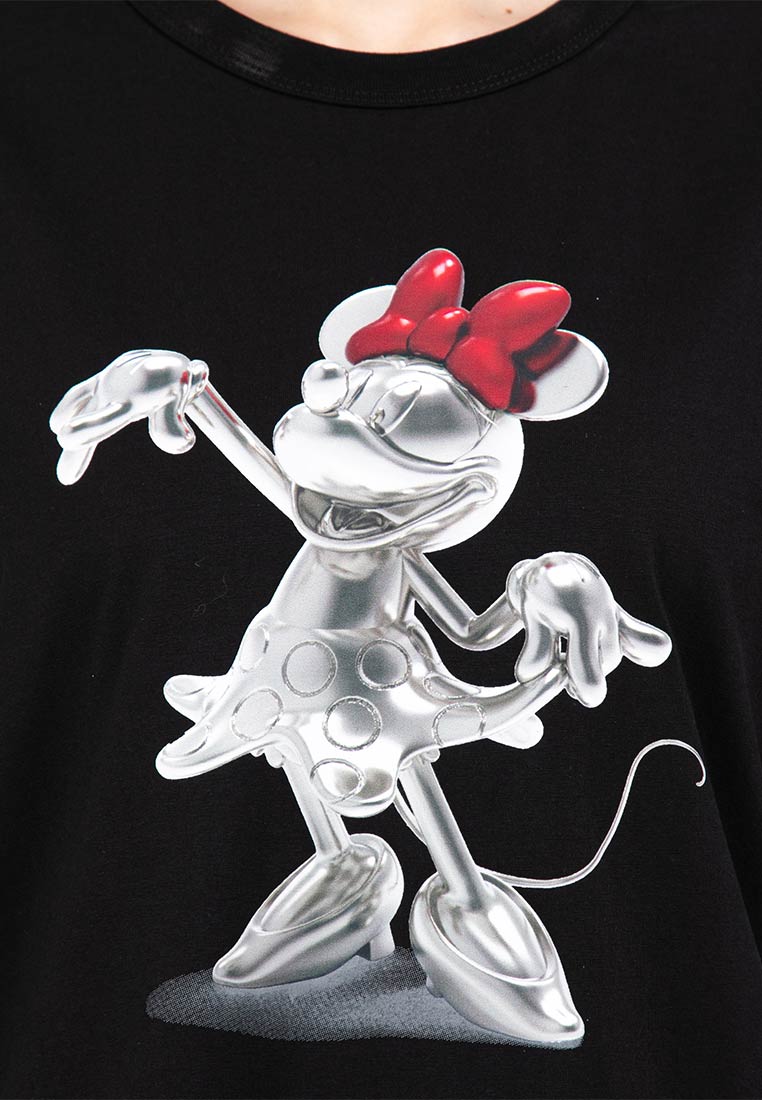 Forest x Disney 100 Years of Wonder Minnie 3D Sculpture Long Sleeve Tee Ladies Family Tee | FW820036