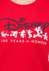 Forest x Disney 100 Year of Wonder Round Neck Tee Ladies Family Tee | Baju T shirt Perempuan - FW820058