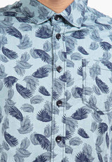 Forest Plus Size Woven Full Print Men Shirt | Baju Kemeja Lelaki - PL621278
