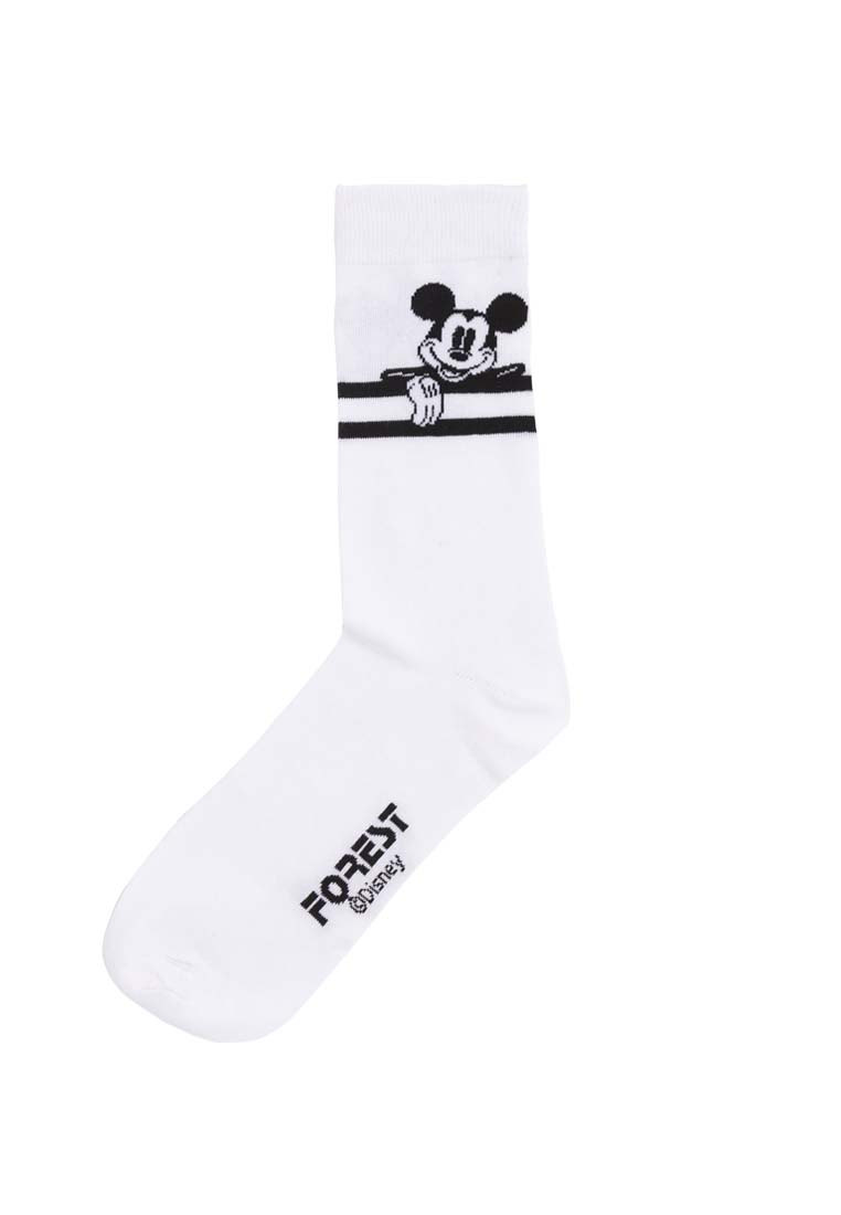 Forest x Disney Cotton Full Length Casual Socks ( 2 Pair ) Assorted Colours - WSF0017T