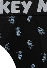 (3 Pcs) Forest x Disney Men Brief MicroFibre Spandex Men Underwear Assorted Colours - WUD0010M