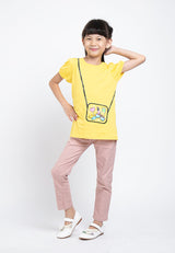 Forest Kids 100% Cotton T Shirt Girls Graphic Round Neck Tee | Baju T Shirt Budak Perempuan - FK82037