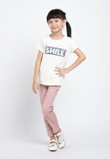 Forest Kids Premium Cotton Interlock Girl Long Sleeve Graphic Round Neck Tee | Baju T Shirt Budak Perempuan - FK82038