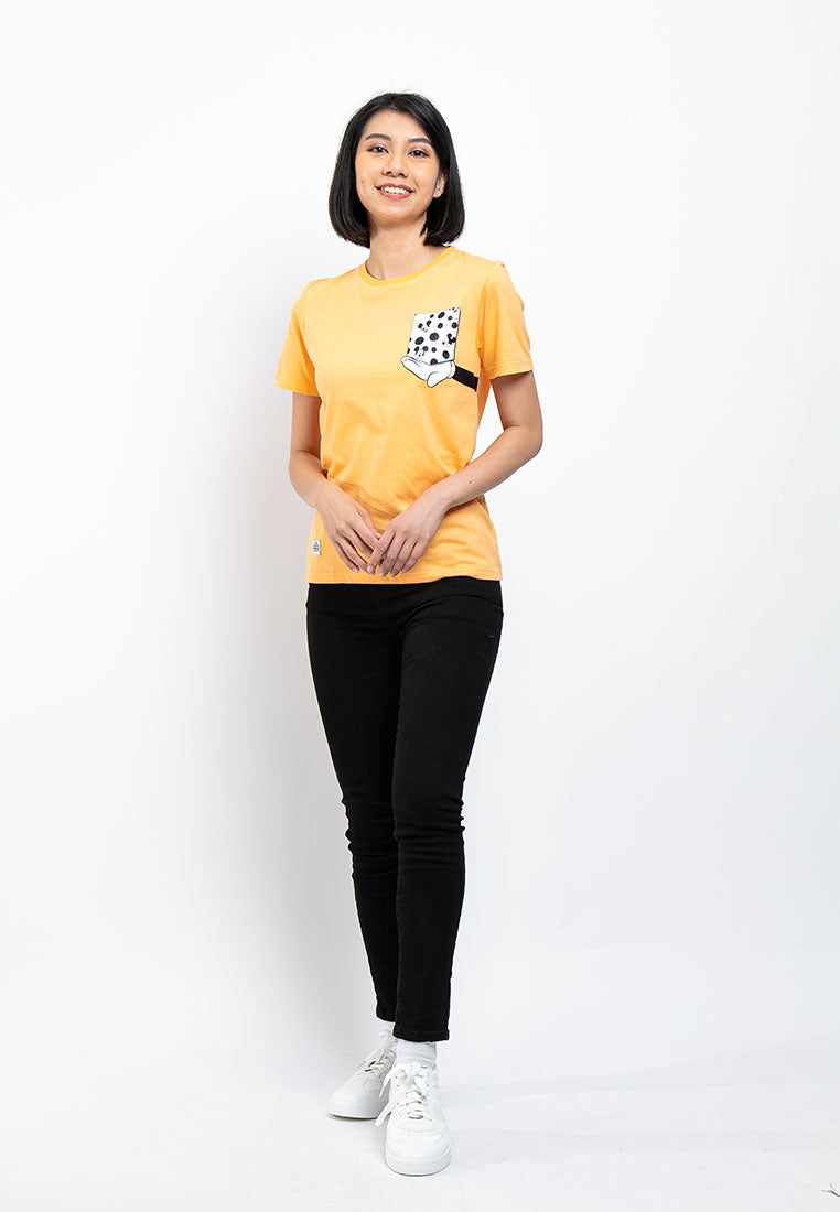 Forest X Disney Mickey Printed Round Neck Tshirt Women | Baju T shirt Perempuan - FW820023