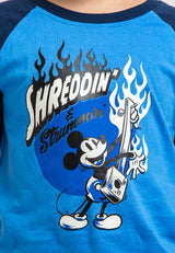 Forest X Disney Kids Unisex Mickey Round Neck Tee | Baju T shirt Budak - FWK2025