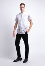 Alain Delon Short Sleeve Slim Fit Printed Batik - 14422011