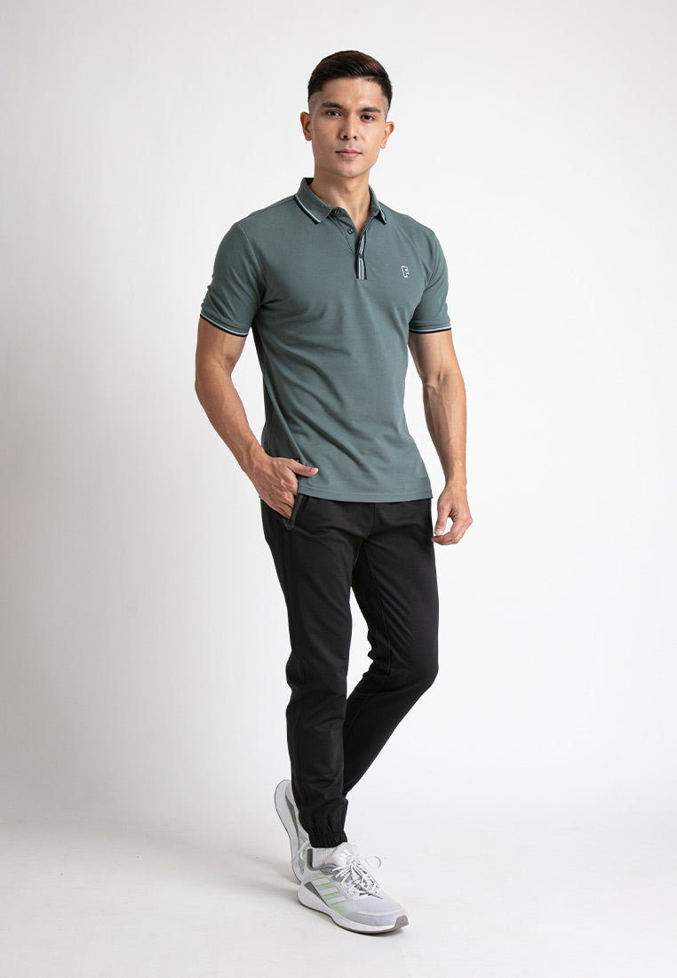 Forest Premium Weight Cotton Pique Slim Fit Polo T Shirt Men Collar Tee | Baju T Shirt Lelaki Polo - 23636 B