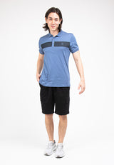 Forest Slim Fit Pattern Collar T Shirt Men Polo Tee | Baju T Shirt Lelaki - 23695