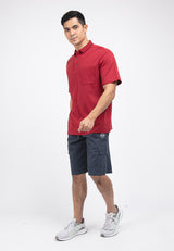 Forest Premium Weight Cotton 220gsm Interlock Knitted Pocket Polo Tee | Baju T Shirt Lelaki - 23758