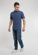 Forest Cotton Woven Casual Plain Men Shirt | Baju Kemeja Lelaki - 621164
