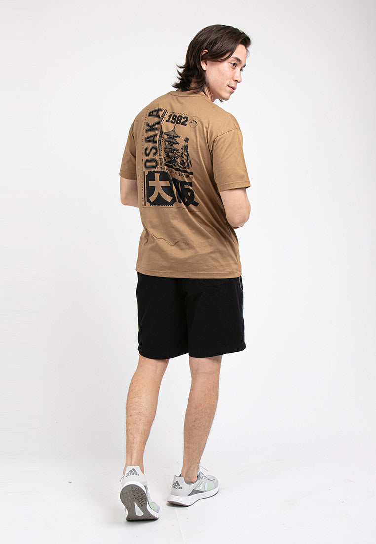Forest Boxy Cut Graphic Tee Crew Neck Short Sleeve T Shirt Men | Oversized Shirt Men - 621293