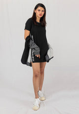 Ladies Printed Dress - Black 821789-01