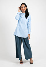 Ladies Long Sleeve Stand Collar Blouse - 822090