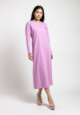 Forest Ladies Premium Cotton Linen Hand Feel Long Sleeve Casual Women Maxi Dress - 822127