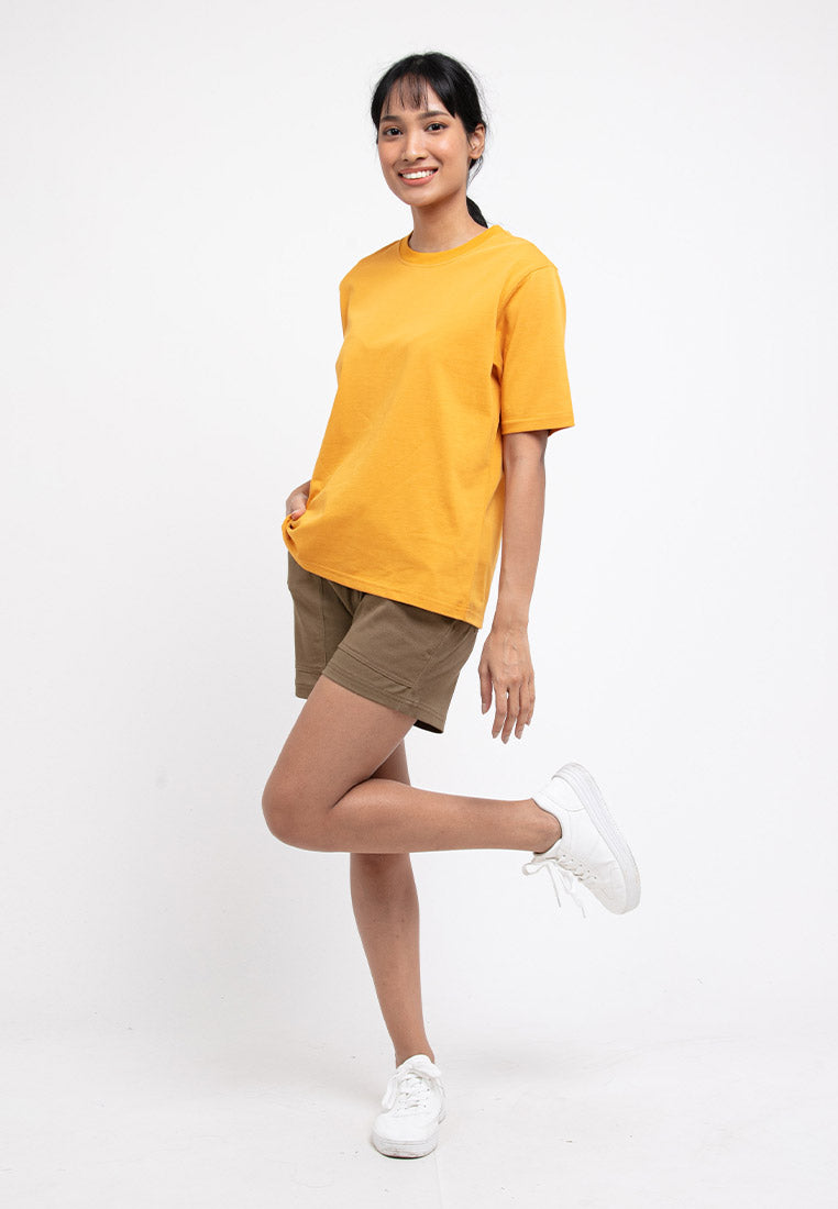 Forest Ladies Premium 100% Cotton Heavy Weight Boxy Cut Crew Neck T Shirt Women | Oversized T Shirt Perempuan - 822323