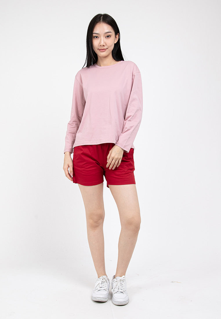 Forest Ladies 14/15" Cotton Twill Elastic Waist Casual Shorts Pants | Seluar Pendek Perempuan - 860138