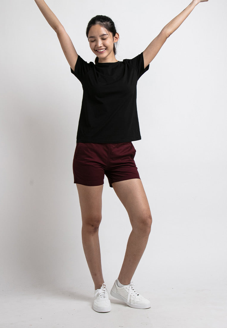 Forest Ladies 14/15" Cotton Twill Elastic Waist Casual Shorts Pants | Seluar Pendek Perempuan - 860138