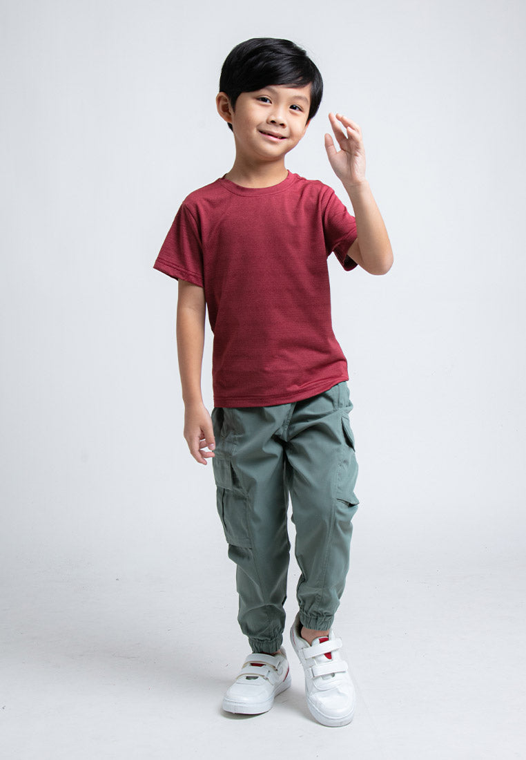 Forest Kids Unisex Cargo Long Pants Kids Girl Boy Jogger Pants Kids l Seluar Panjang Budak Lelaki - FK10021