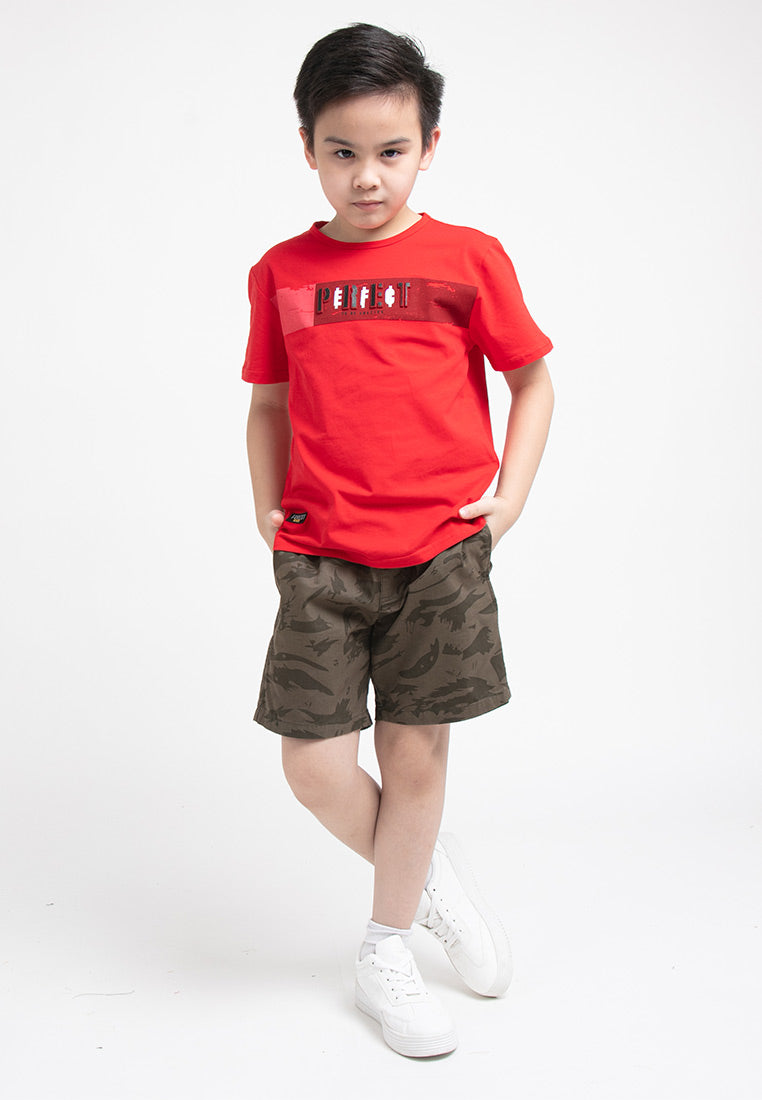 Forest Kids 3D Effects Stretchable Round Neck Tee | Baju T Shirt Budak - FK20128