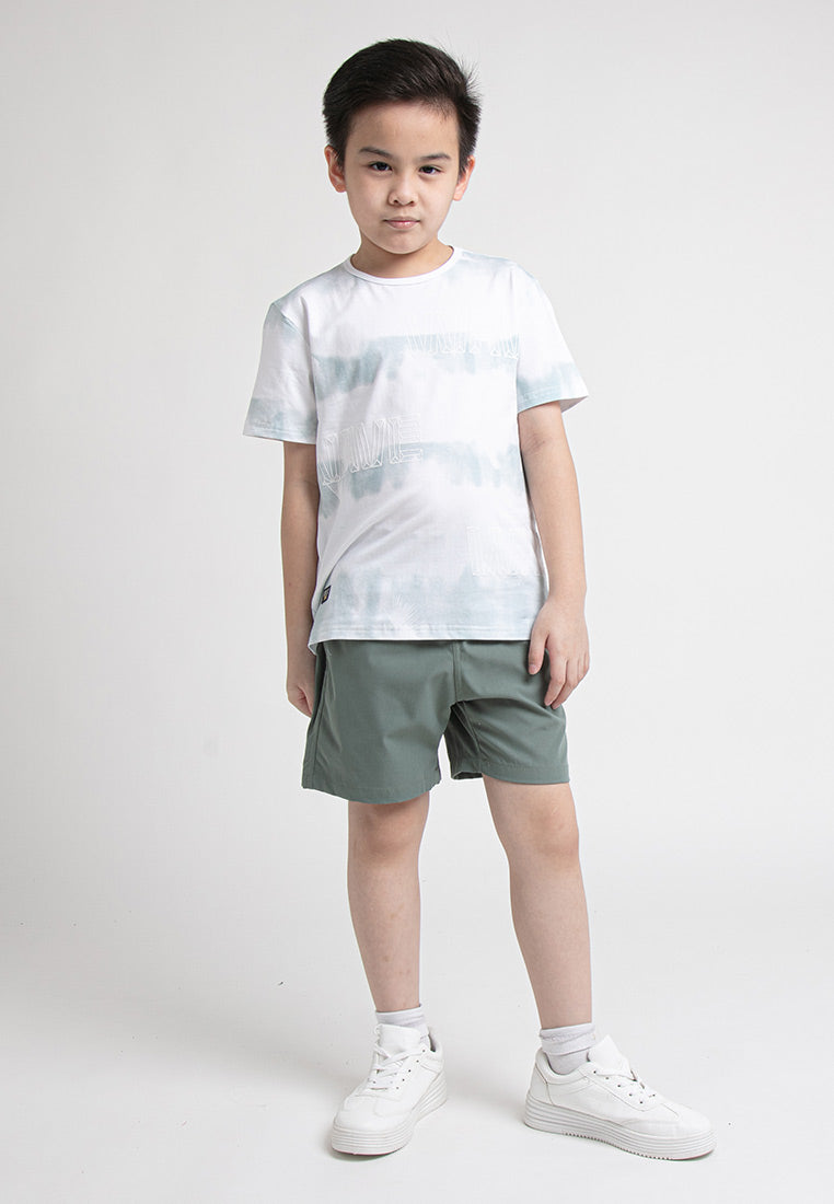 Forest Kids Gradient Effects Stretchable Round Neck Tee | Baju T Shirt Budak - FK20137