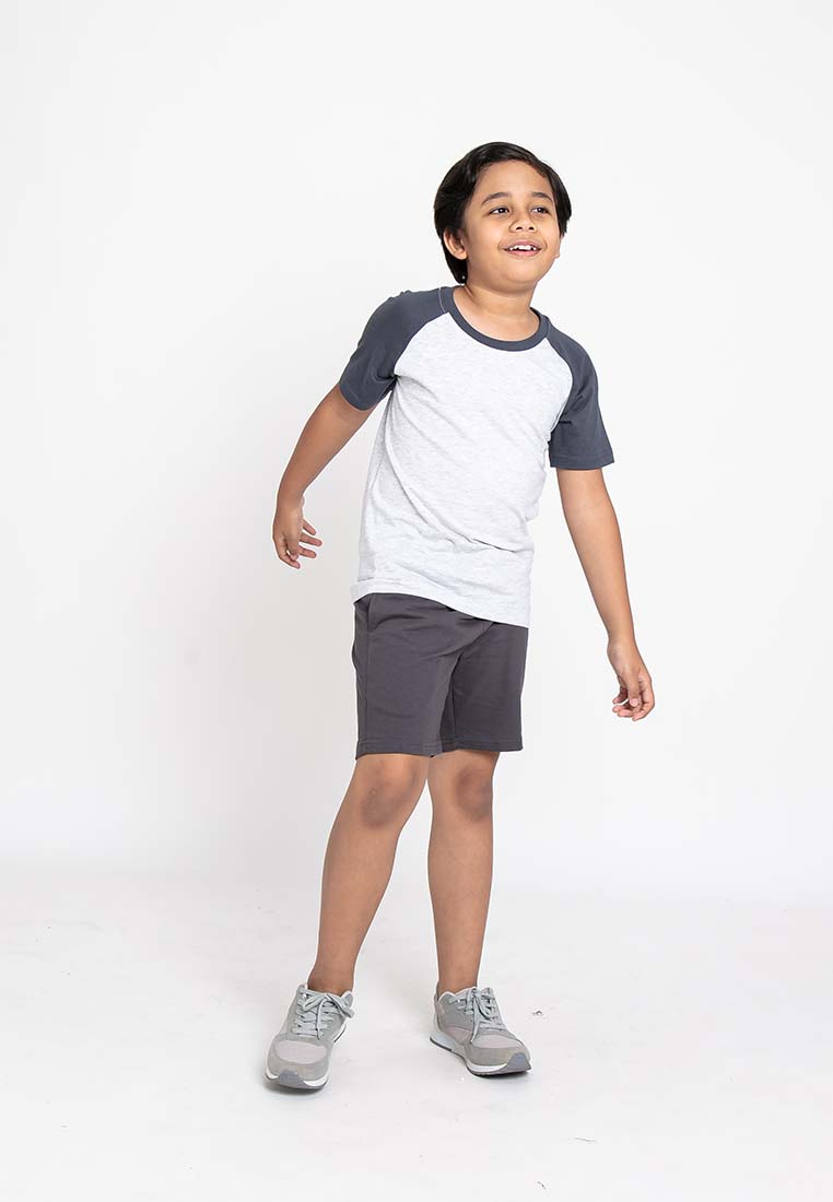 Forest Unisex Kids 100% Cotton Round Neck Short Sleeve Plain Tee T Shirt Kids | Baju T shirt Budak - FK2037