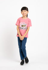 Forest Kids 100% Cotton T Shirt Girls Graphic Round Neck Tee | Baju T Shirt Budak Perempuan - FK82002
