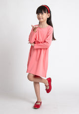 Forest Kids Girl Long Sleeve Dress | Baju Budak Perempuan Lengan Panjang - FK885004