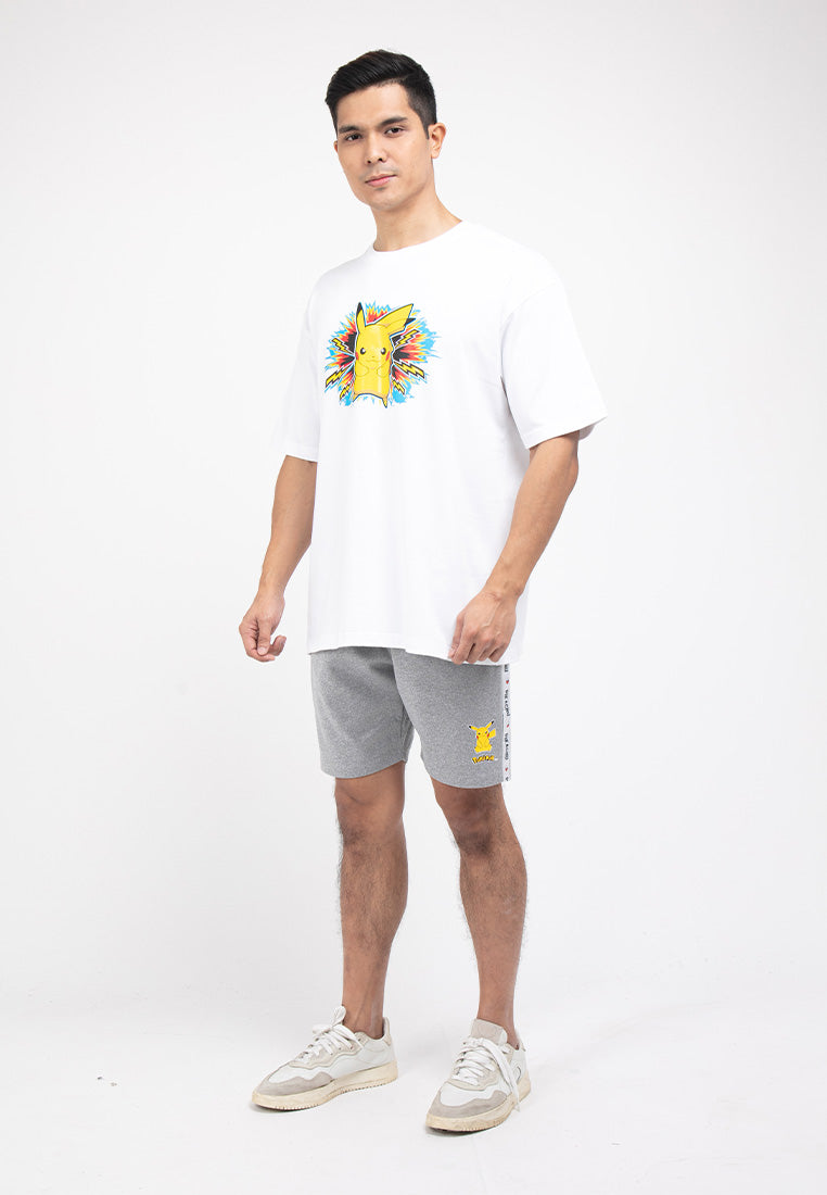 Forest Men Pokémon Heavy Weight Cotton Boxy-Cut Round Neck T Shirt Men | Baju T shirt Lelaki - FP21006