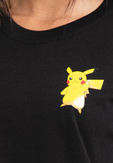 Forest Ladies Pokémon Heavy Weight Cotton Boxy-Cut Round Neck T Shirt Women | Baju T shirt Perempuan - FP821003