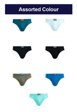 (5 Pcs) Forest Mens Mini Brief Bamboo Spandex Underwear Assorted Colours - FUD0099M