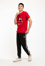 Forest X Disney Mickey Taping Casual Jogger Pants | Seluar Jogger Lelaki - FW10001