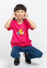 Forest X Disney Kids Unisex " Winnie The Pooh " Round Neck Tee | Baju T shirt Budak - FWK82011