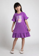 Forest x Disney Kids Girl Minnie Short Sleeve Kids Dress | Baju Budak Perempuan Pakaian Dresses  - FWK88502