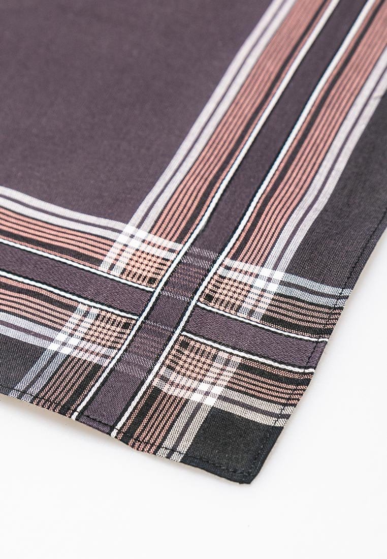 100% Cotton Handkerchiefs ( 3 Pieces ) Assorted Colours - HSF02