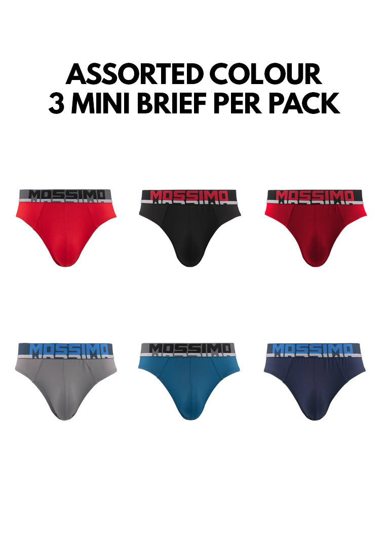 Underwear Microfiber Spandex Micro Briefs ( 3 Pieces ) Assorted