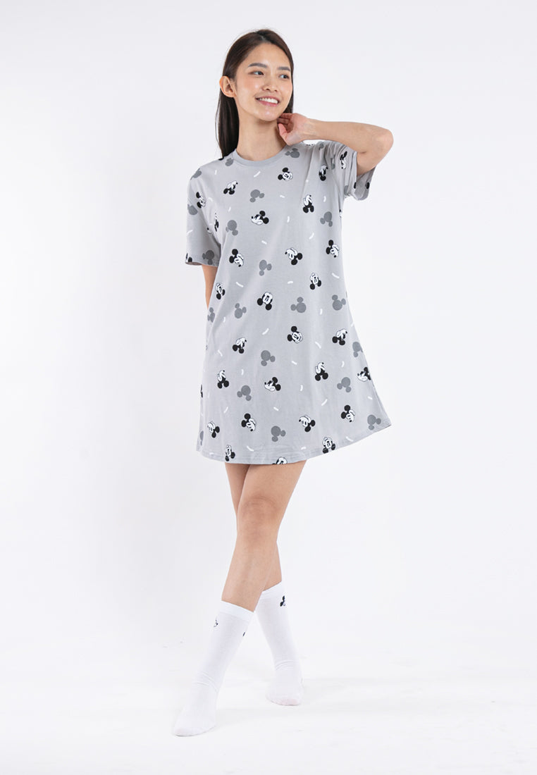 ( 1 Piece ) Forest x Disney Ladies 100% Cotton Sleep Dress Pyjamas Selected Colours - WPD0001