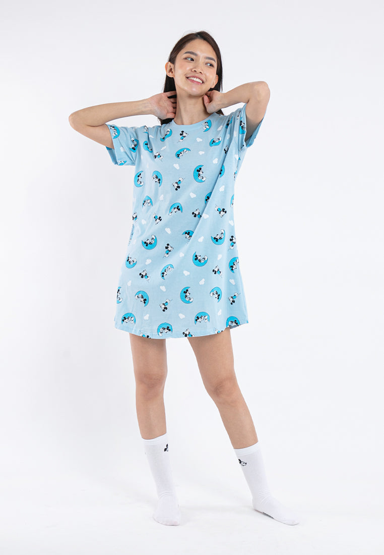 ( 1 Piece ) Forest x Disney Ladies 100% Cotton Sleep Dress Pyjamas Selected Colours - WPD0001