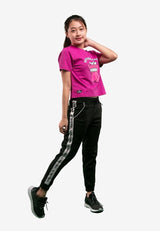 Ladies X Shinchan Taping And Premium Printed Logo Jogger Pants - FC810000