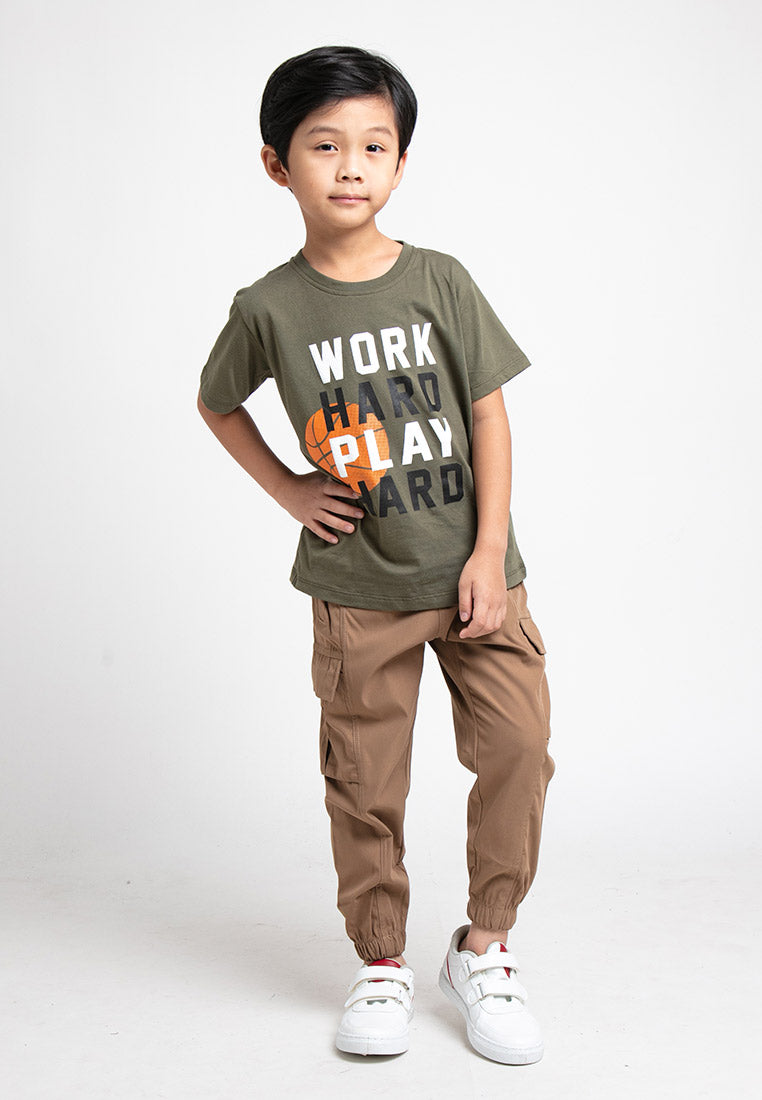Forest Kids Premium Cotton Interlock T Shirt Boys Graphic Round Neck Tee | Baju T Shirt Budak Lelaki - FK20114