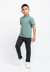 Forest Kids Premium Weight Cotton Pique Polo T Shirt Boy Kids Collar Tee | Baju Polo T Shirt Budak Lelaki - FK2073