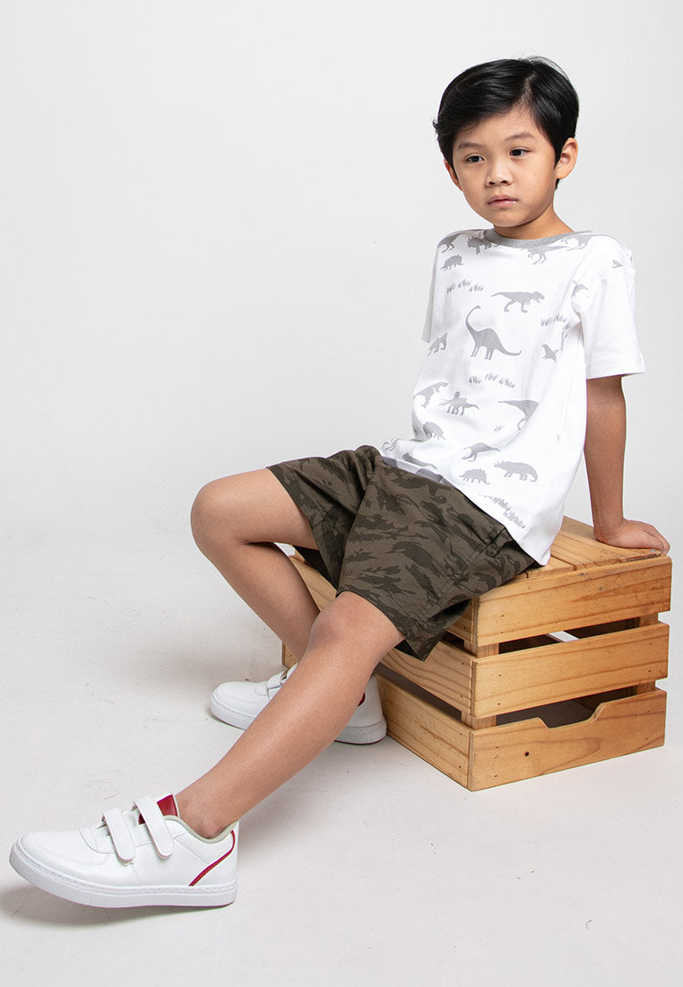Forest Kids Premium Cotton Interlock T Shirt Boys Graphic Round Neck Tee | Baju T Shirt Budak Lelaki - FK2091