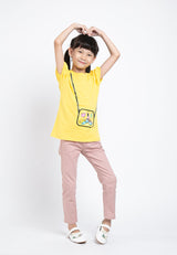Forest Kids 100% Cotton T Shirt Girls Graphic Round Neck Tee | Baju T Shirt Budak Perempuan - FK82037