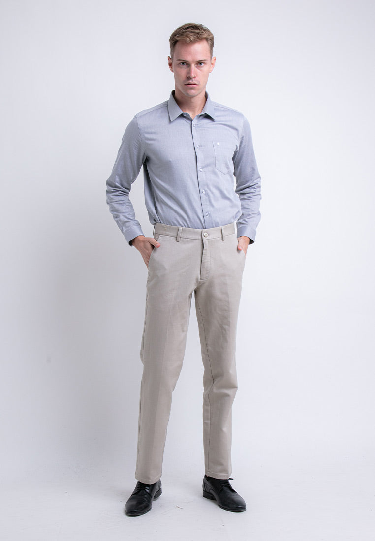 Alain delon Regular Fit Double Pleat Cotton Pants - 12022003