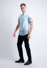 Alain Delon Short Sleeve Slim Fit Printed Batik - 14422010