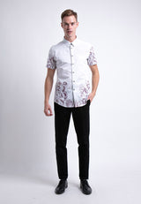 Alain Delon Short Sleeve Slim Fit Printed Batik - 14422011