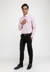 Long Sleeve Checked Business Shirt - 15119009